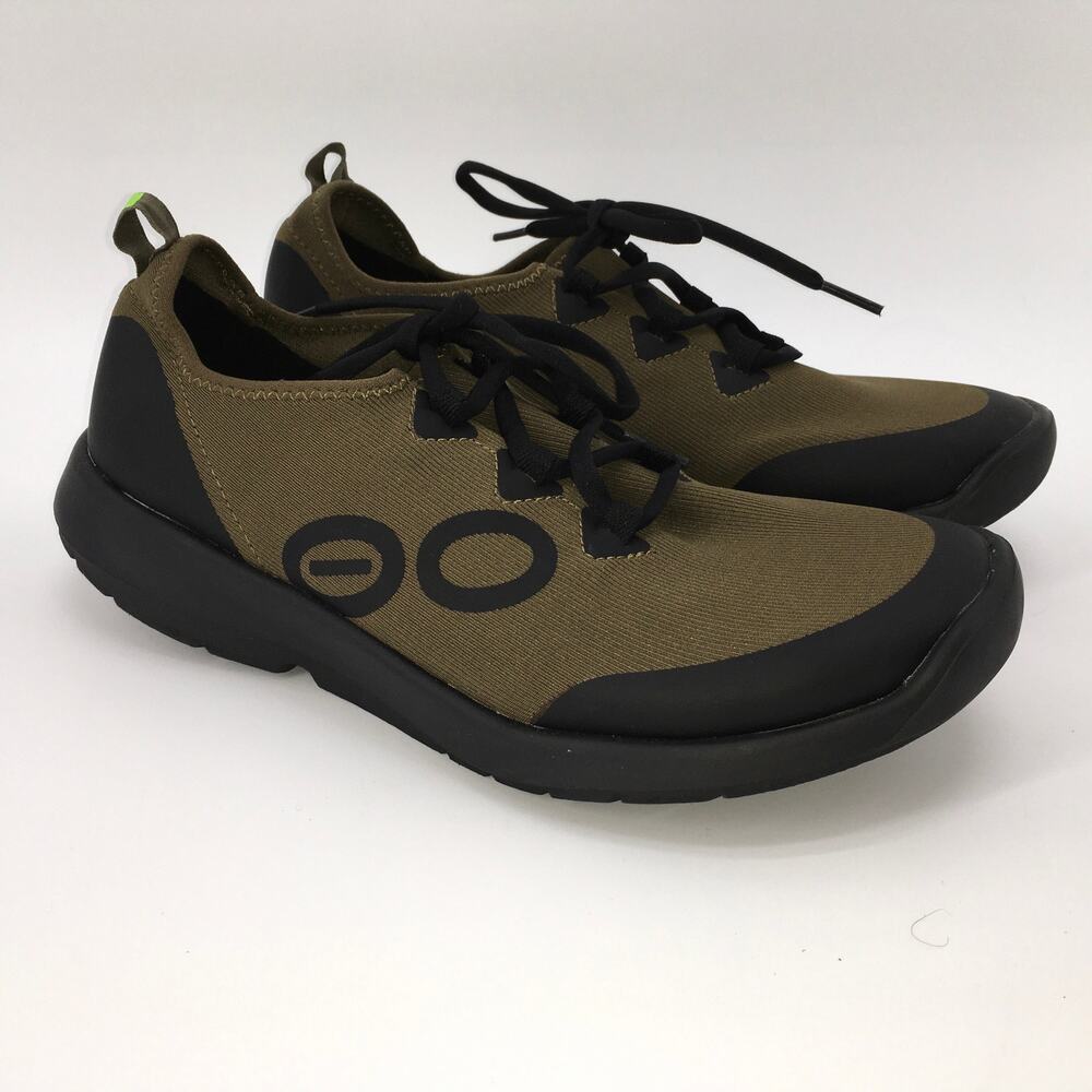 Oofos OOmg Sport LS Recovery Shoes Tactical Green Mens 9.5 Gorpcore Sneaker